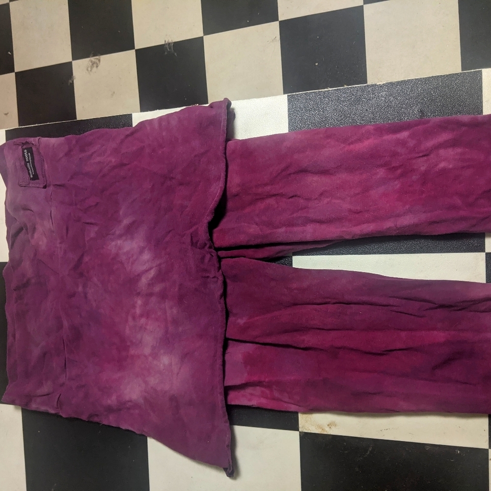 Hand-dyed Hemp Leggings with Skirt